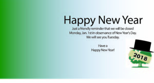 Closed NewYearsDay18 2