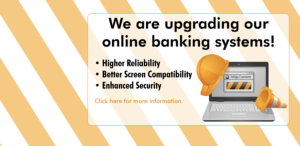 online banking upgraded graphic