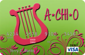 WVU A CHI O Debit Card