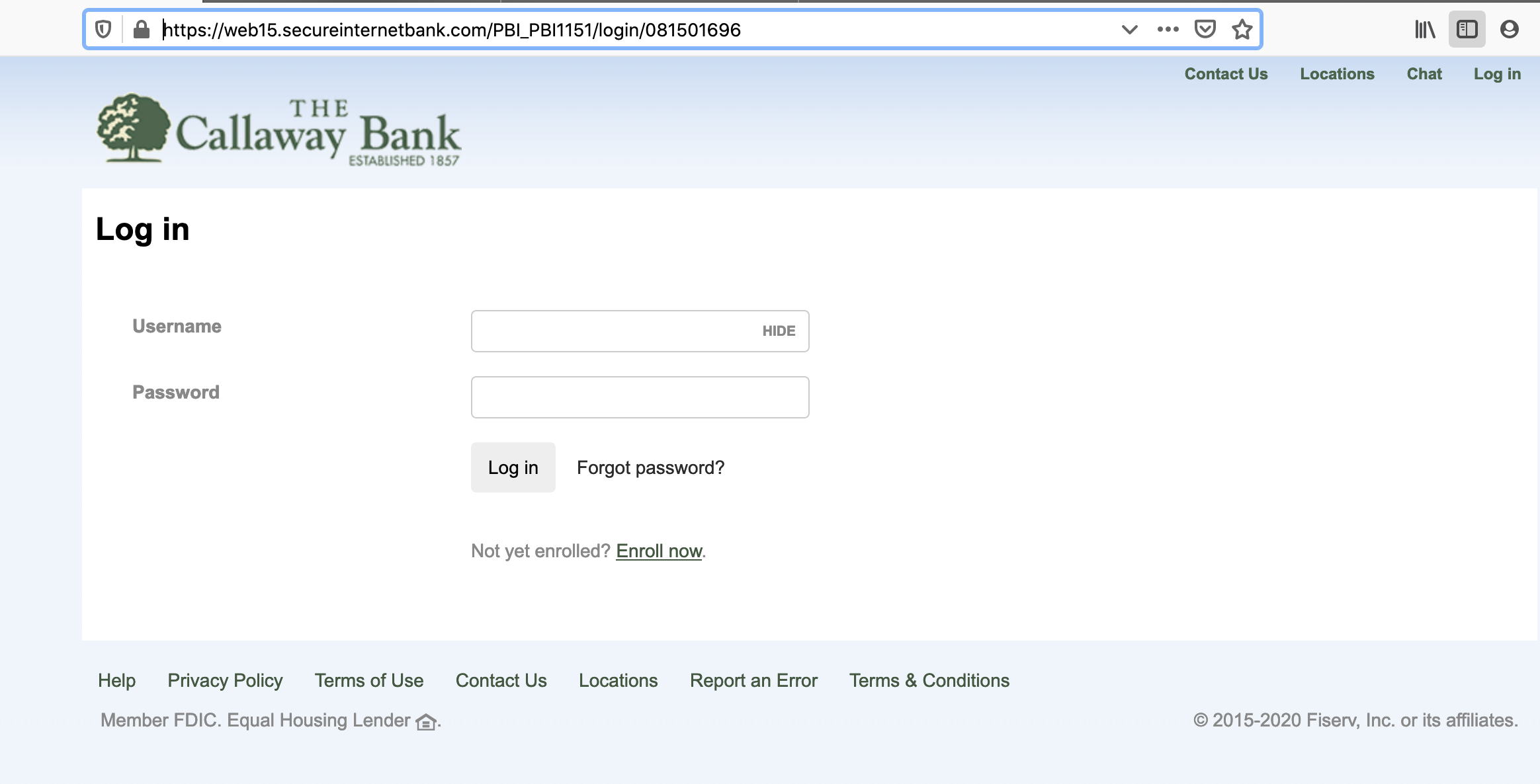 Business online banking login