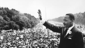4 martin luther king 1929 1968 addresses crowds during the march on washington at the lincoln memorial washington dc where he gave his i have a dream speech photo by central pressgetty images