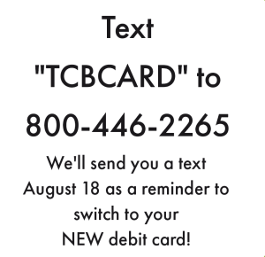 Debit Switch Text NoCards