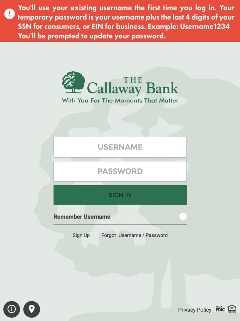 DigitalBankingLoginPage Whole e1656447373708 The Callaway Bank